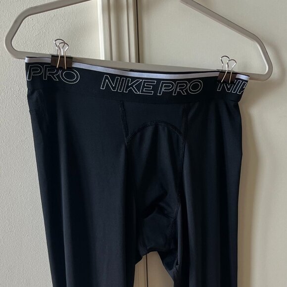 Nike Pro Dri-FIT Men’s Black Tights Size Large - Picture 3 of 6